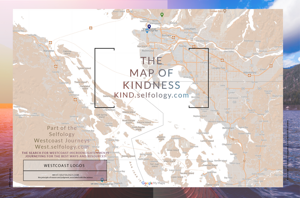 The Map of Kindness, The Sunbathing Journey (of the Westcoast Logos), and your Private Spa Space